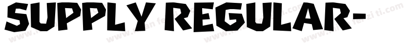 Supply Regular字体转换